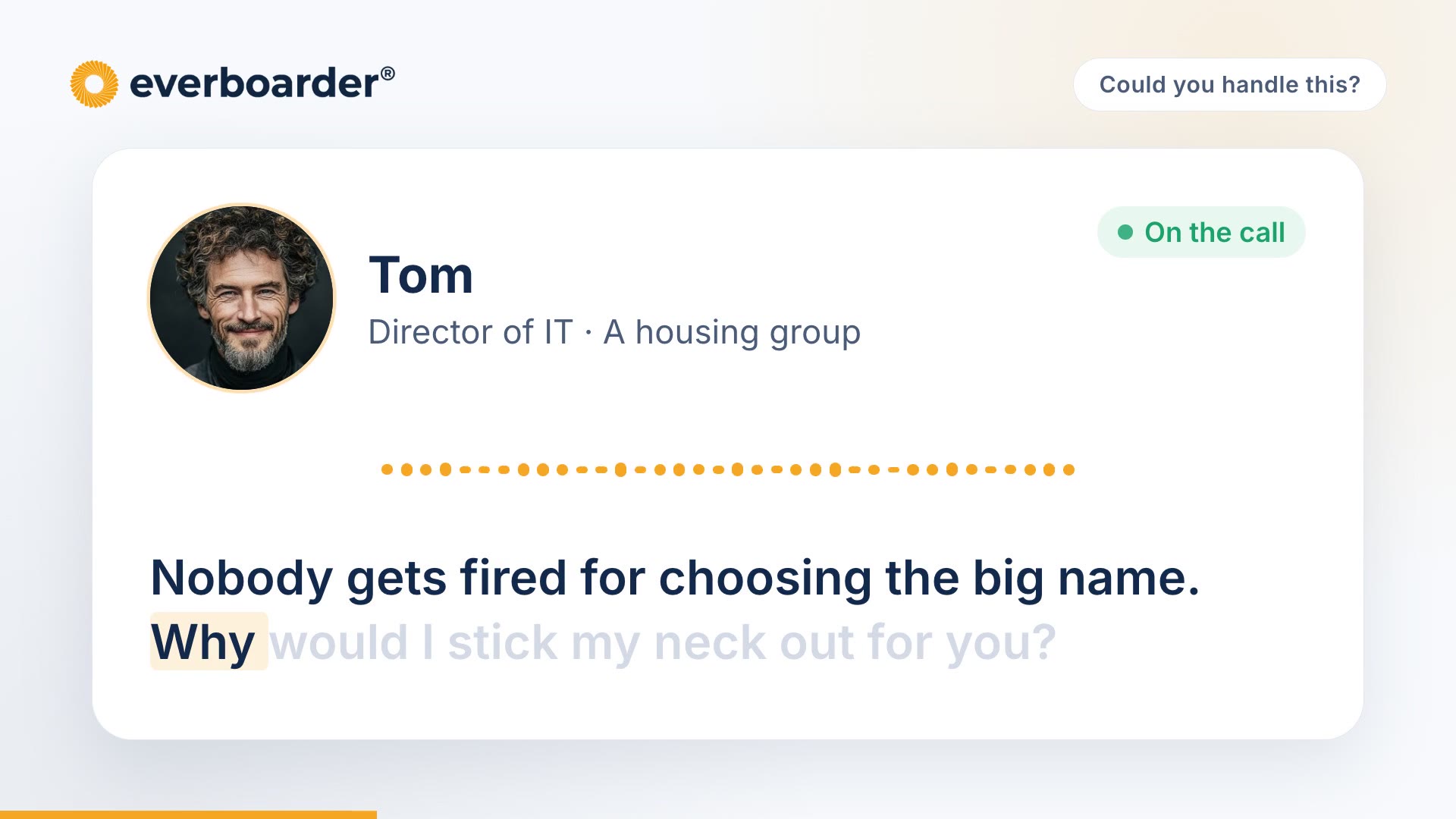Video: Nobody gets fired for choosing the big name