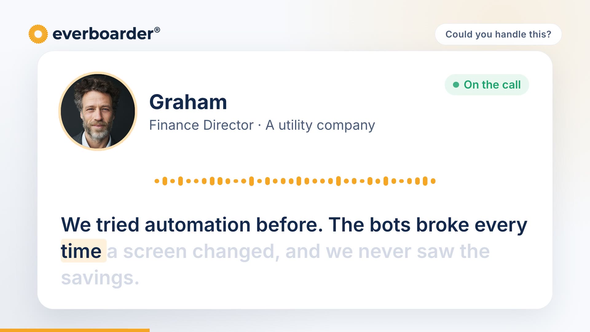 Video: We tried automation and the bots kept breaking