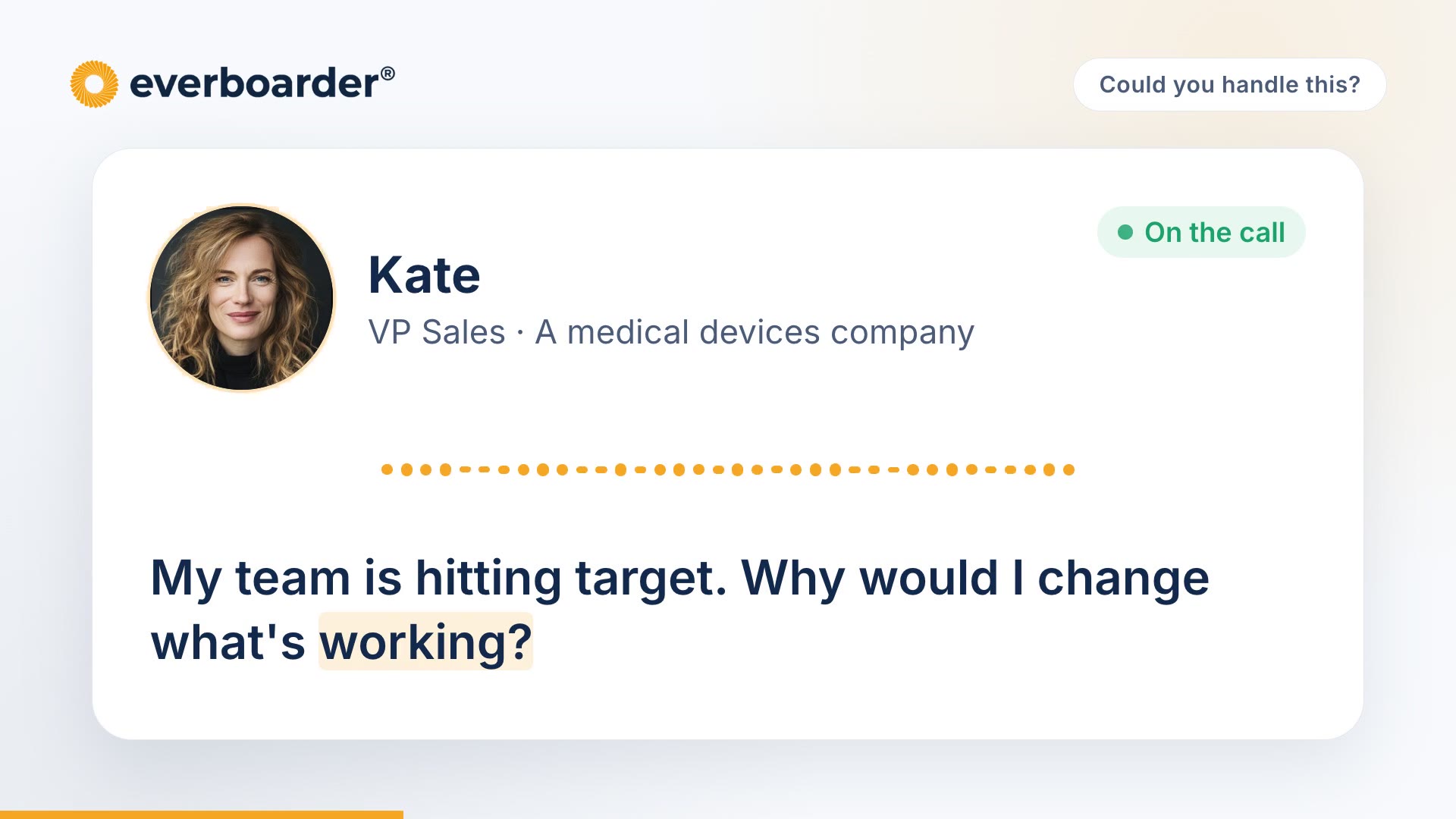Video: We're hitting target, so why change?