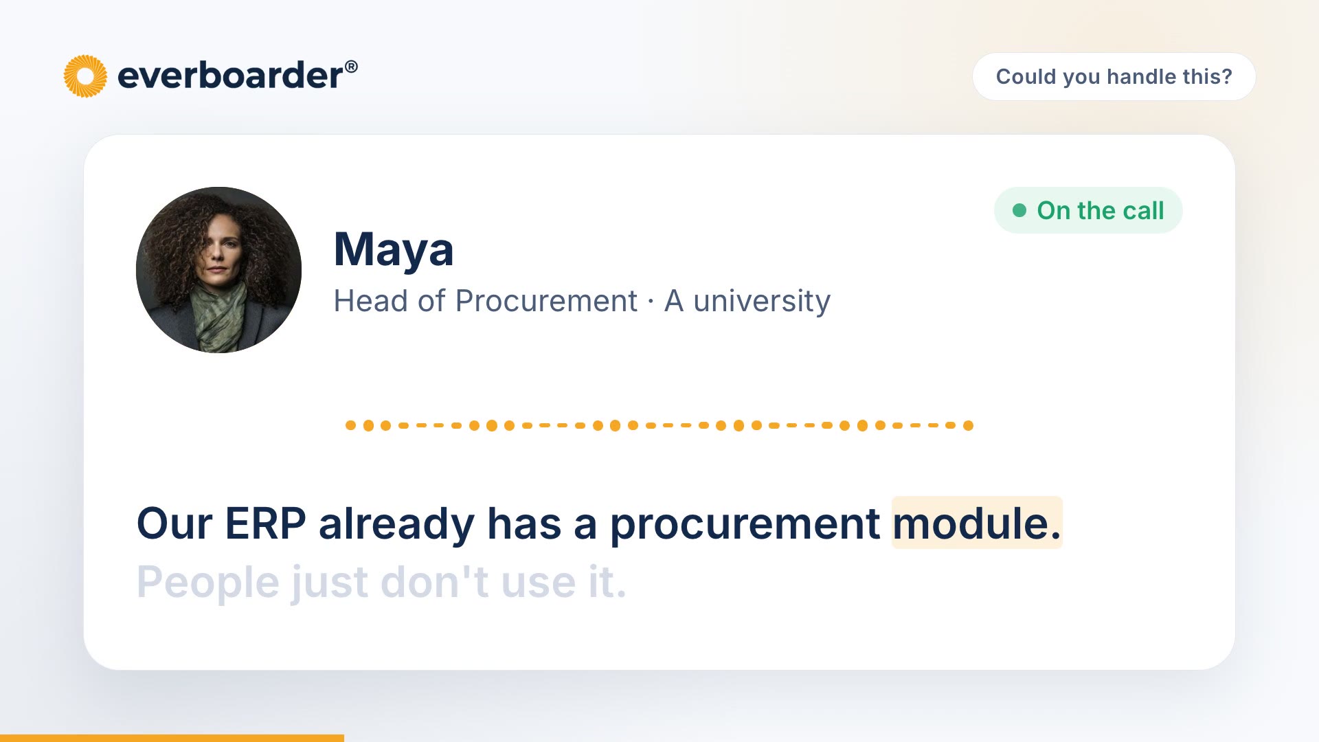 Video: Our ERP already has a procurement module