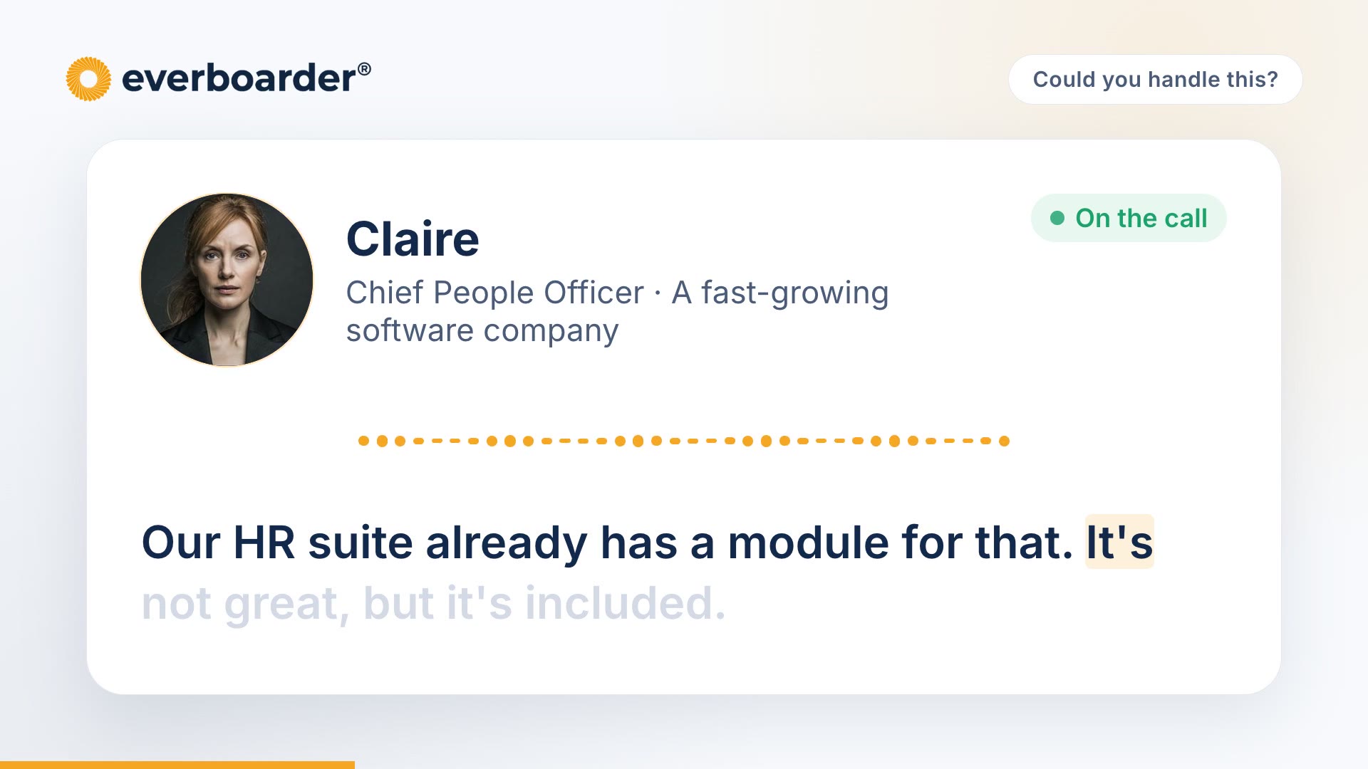 Video: Our HR suite already has a module for that