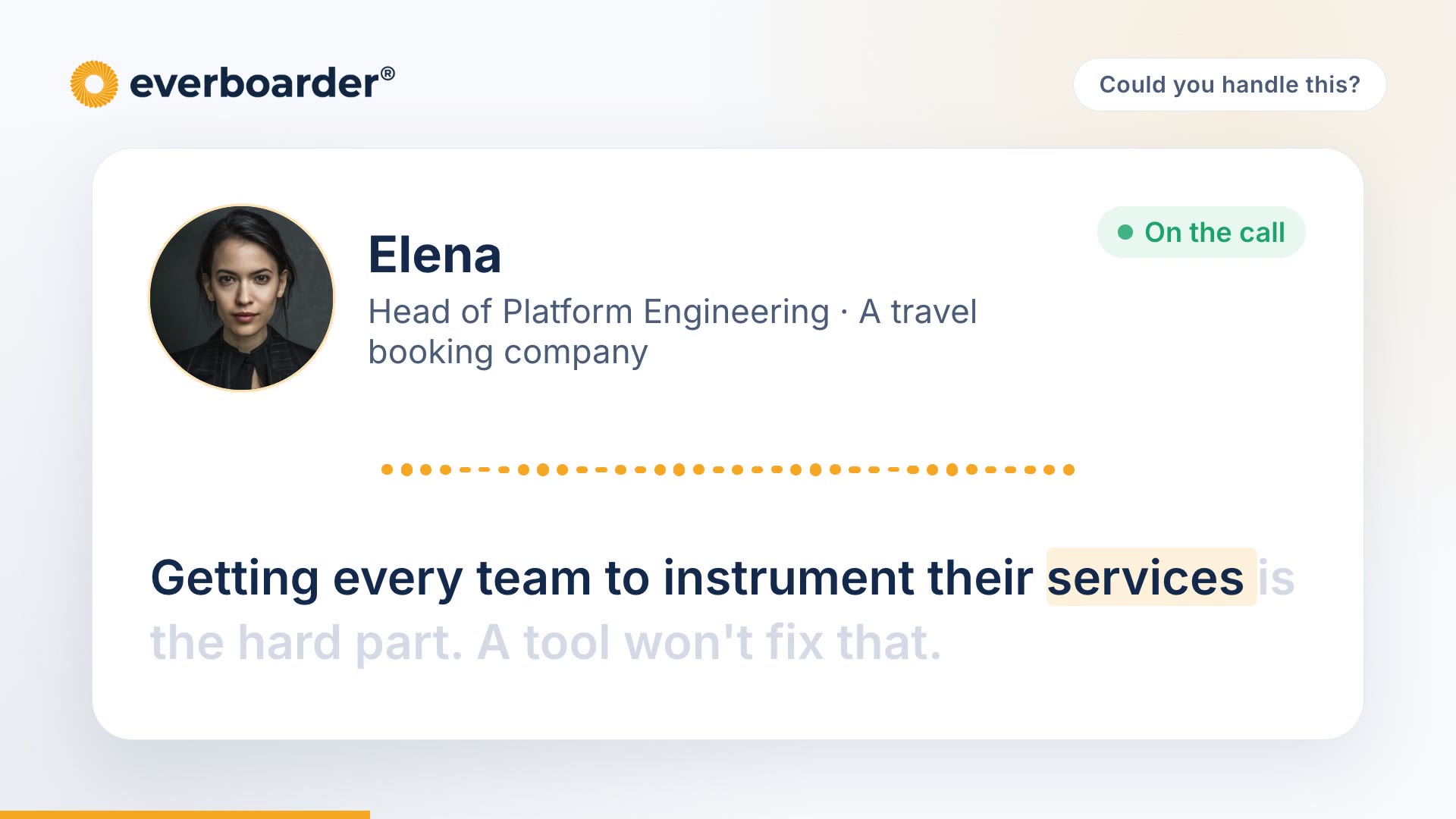 Video: Teams won't instrument their code